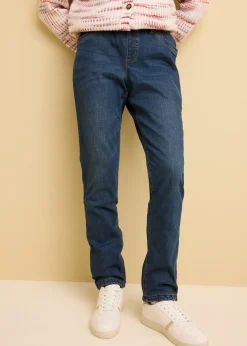 bonprix Jean droit taille mi-haute, thermique|Femme Vêtements Thermiques|Jeans