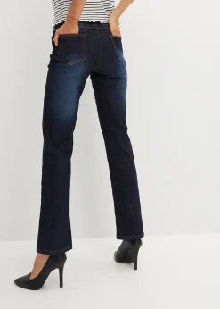 bonprix Jean droit taille mi-haute, extensible|Femme Tailles Petite