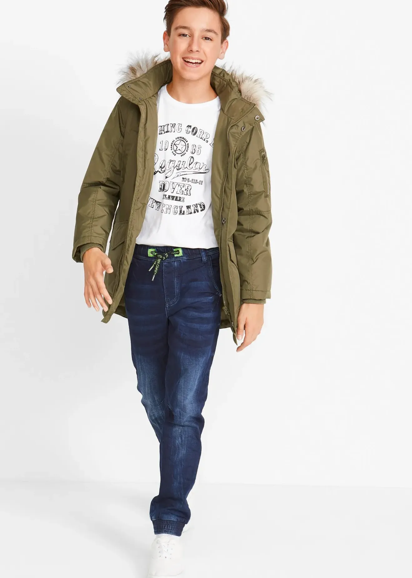 bonprix Jean en molleton Regular, fuselé|Enfant Vêtements Enfant|Garçons 9-16 Ans·Jeans