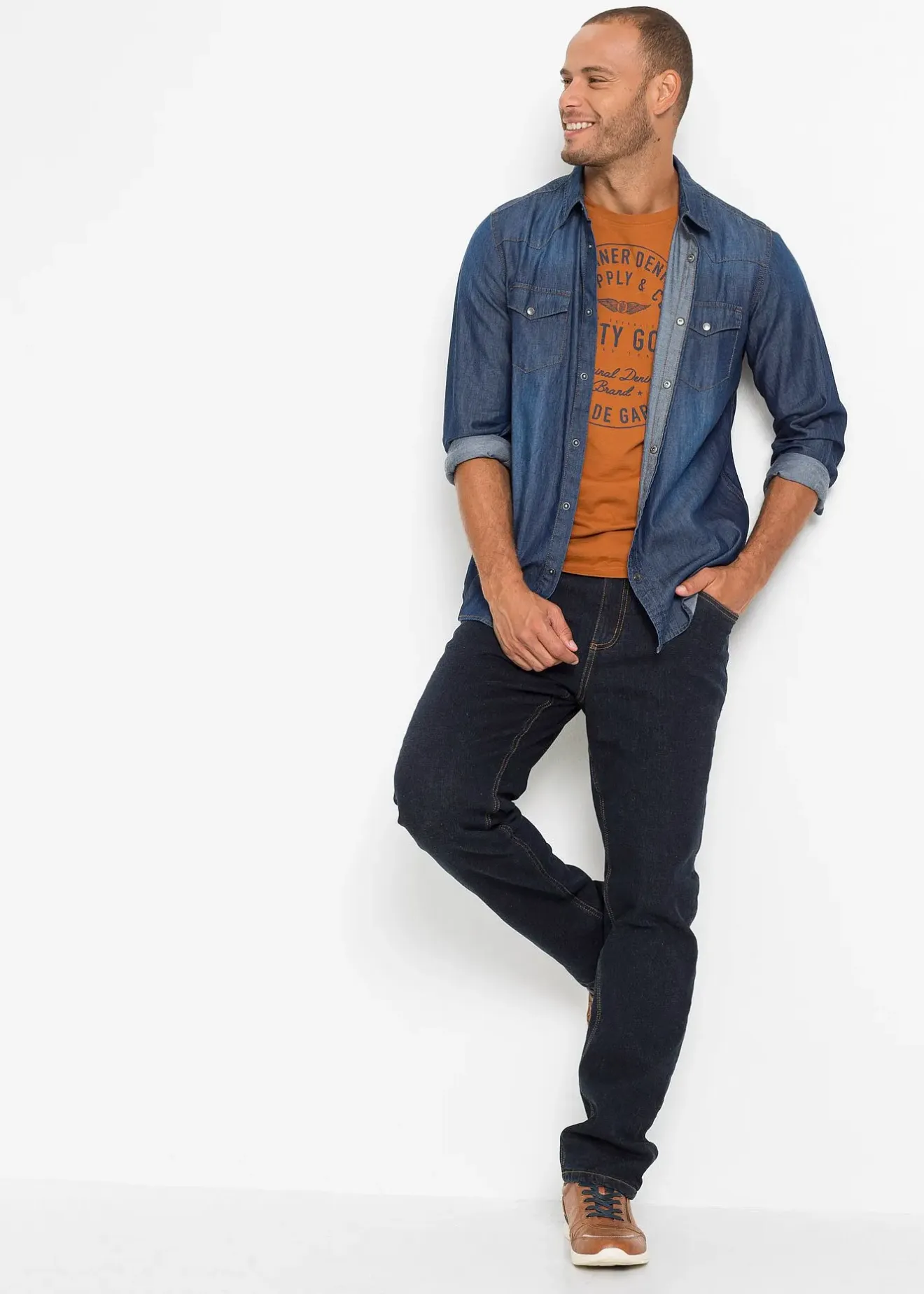 bonprix Jean extensible classique à doublure thermique en polaire|Homme Vêtements Thermiques|Vêtements De Plein Air