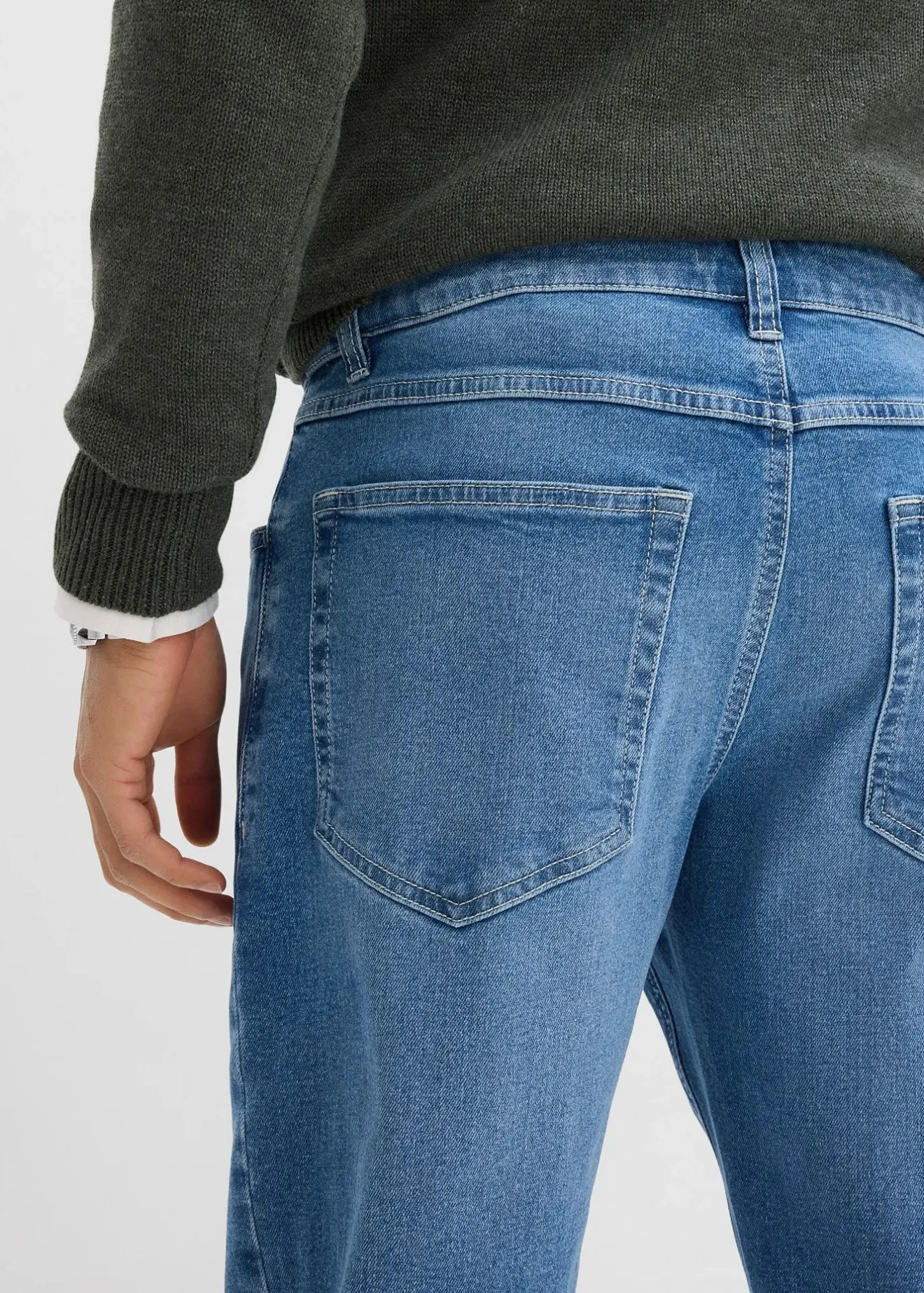 Homme bonprix Jeans|Jean extensible loose, droit