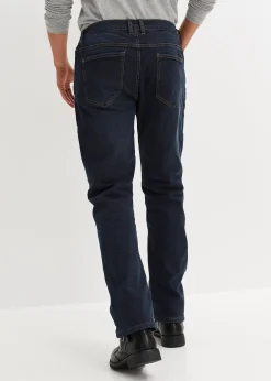 bonprix Jean extensible loose, taille élastiquée, doublure chaude, droit|Homme Vêtements Thermiques|Vêtements De Plein Air