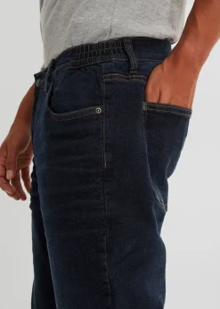 bonprix Jean extensible loose, taille élastiquée, doublure chaude, droit|Homme Vêtements Thermiques|Vêtements De Plein Air