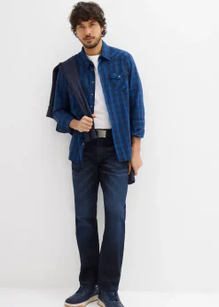 Homme bonprix Jeans|Jean extensible regular avec ceinture, droit