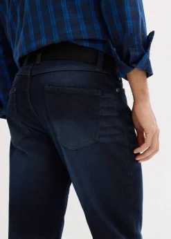 Homme bonprix Jeans|Jean extensible regular avec ceinture, droit