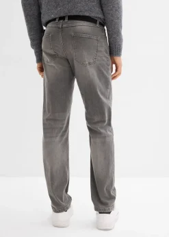 bonprix Jean extensible regular avec ceinture, droit|Homme Jeans