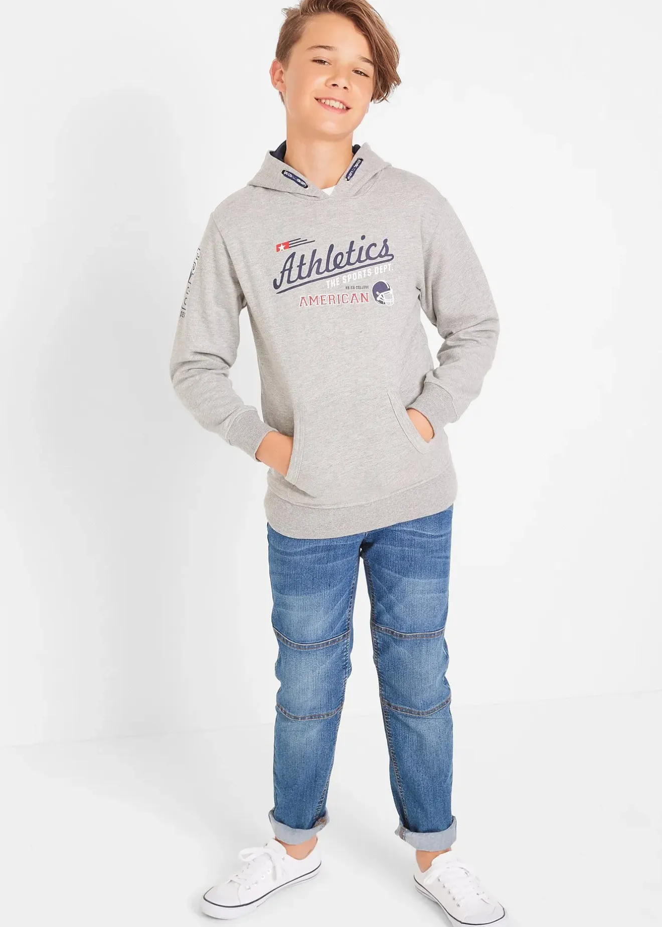 Enfant bonprix Vêtements Enfant|Garçons 9-16 Ans·Jeans|Jean extensible Regular et droit avec genoux renforcés