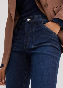 Femme bonprix Jeans|Jean flare taille haute