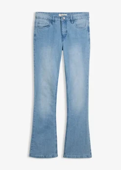 Femme bonprix Jeans|Tailles Petite|Jean flare taille mi-haute, extensible