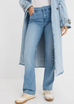 Femme bonprix Jeans|Tailles Petite|Jean flare taille mi-haute, extensible