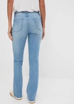 Femme bonprix Jeans|Tailles Petite|Jean flare taille mi-haute, extensible