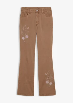 bonprix Jean flare taille mi-haute, extensible|Femme Jeans|Pantalons