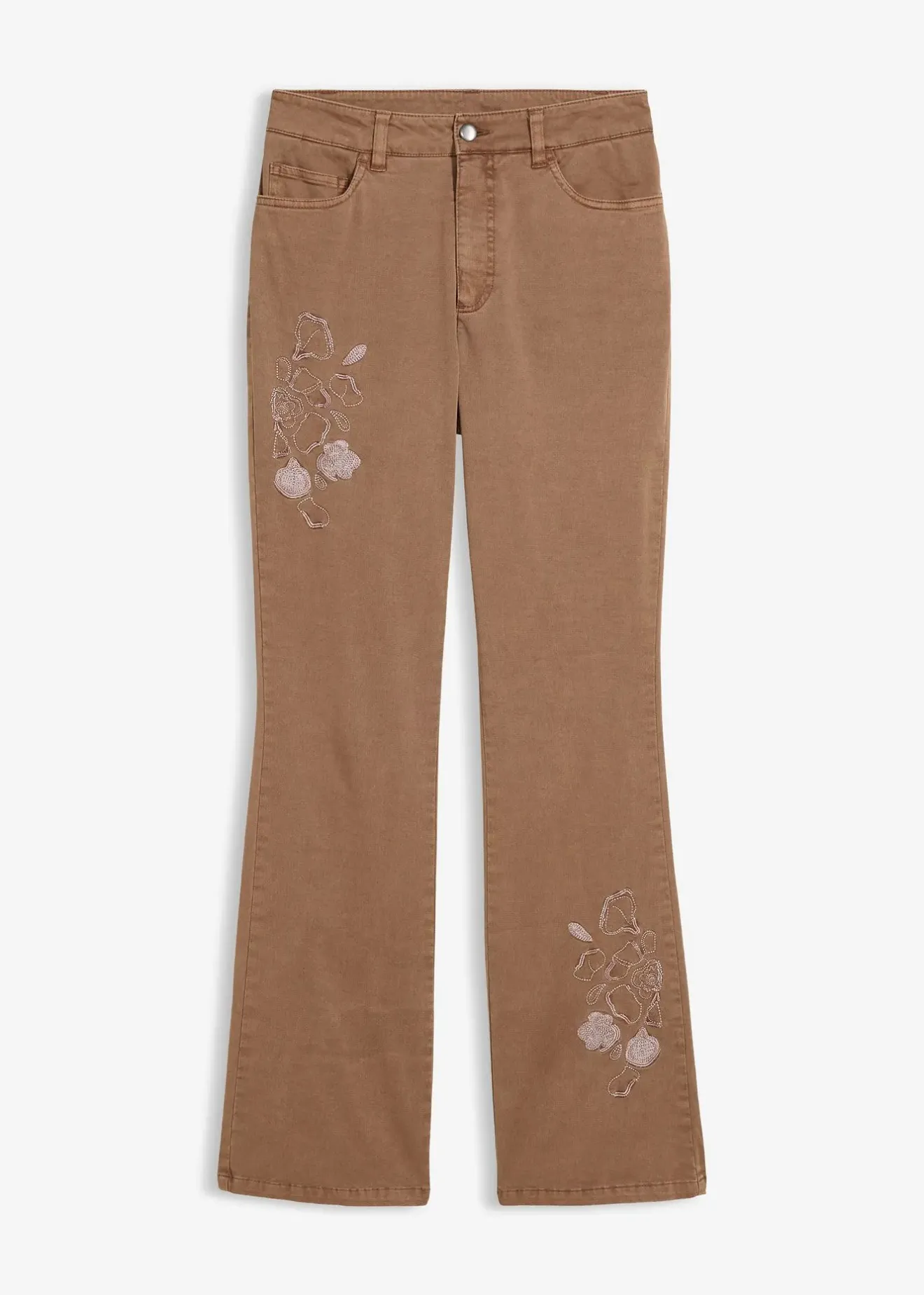 bonprix Jean flare taille mi-haute, extensible|Femme Jeans|Pantalons