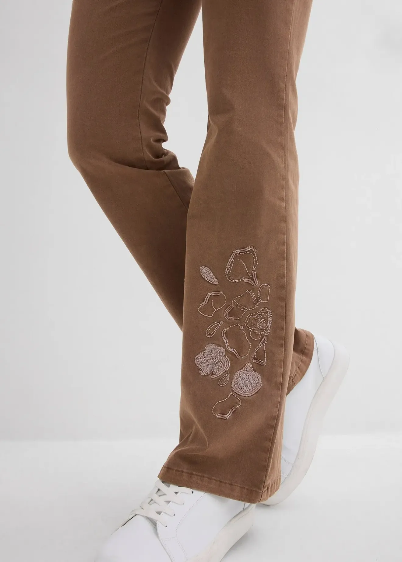 bonprix Jean flare taille mi-haute, extensible|Femme Jeans|Pantalons