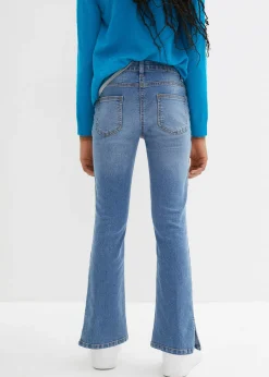 Enfant bonprix Vêtements Enfant|Filles 9-16 Ans·Jeans|Jean flare taille mi-haute, ceinture extensible
