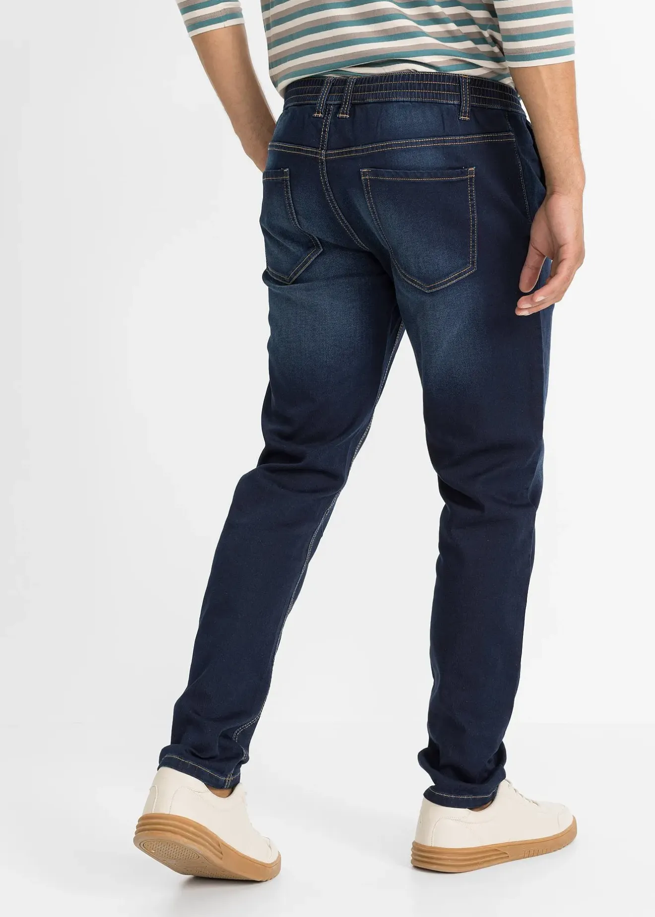 Homme bonprix Jeans|Jean jogger à taille élastiquée regular, fuselé