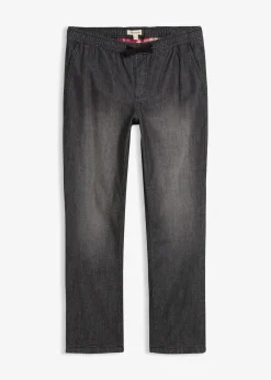 Homme bonprix Vêtements Thermiques|Vêtements De Plein Air|Jean jogger avec doublure thermique en flanelle, droit