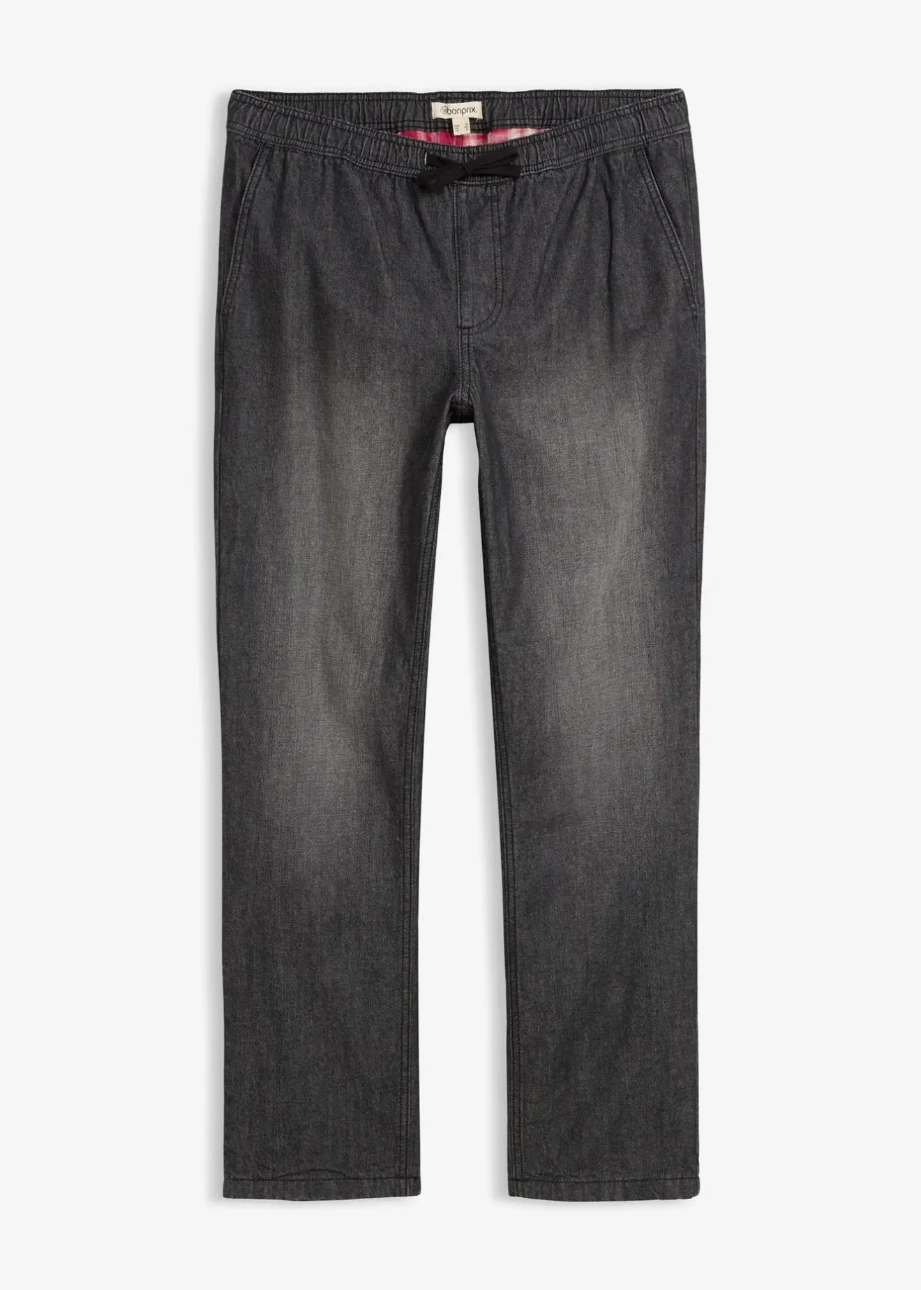 Homme bonprix Vêtements Thermiques|Vêtements De Plein Air|Jean jogger avec doublure thermique en flanelle, droit