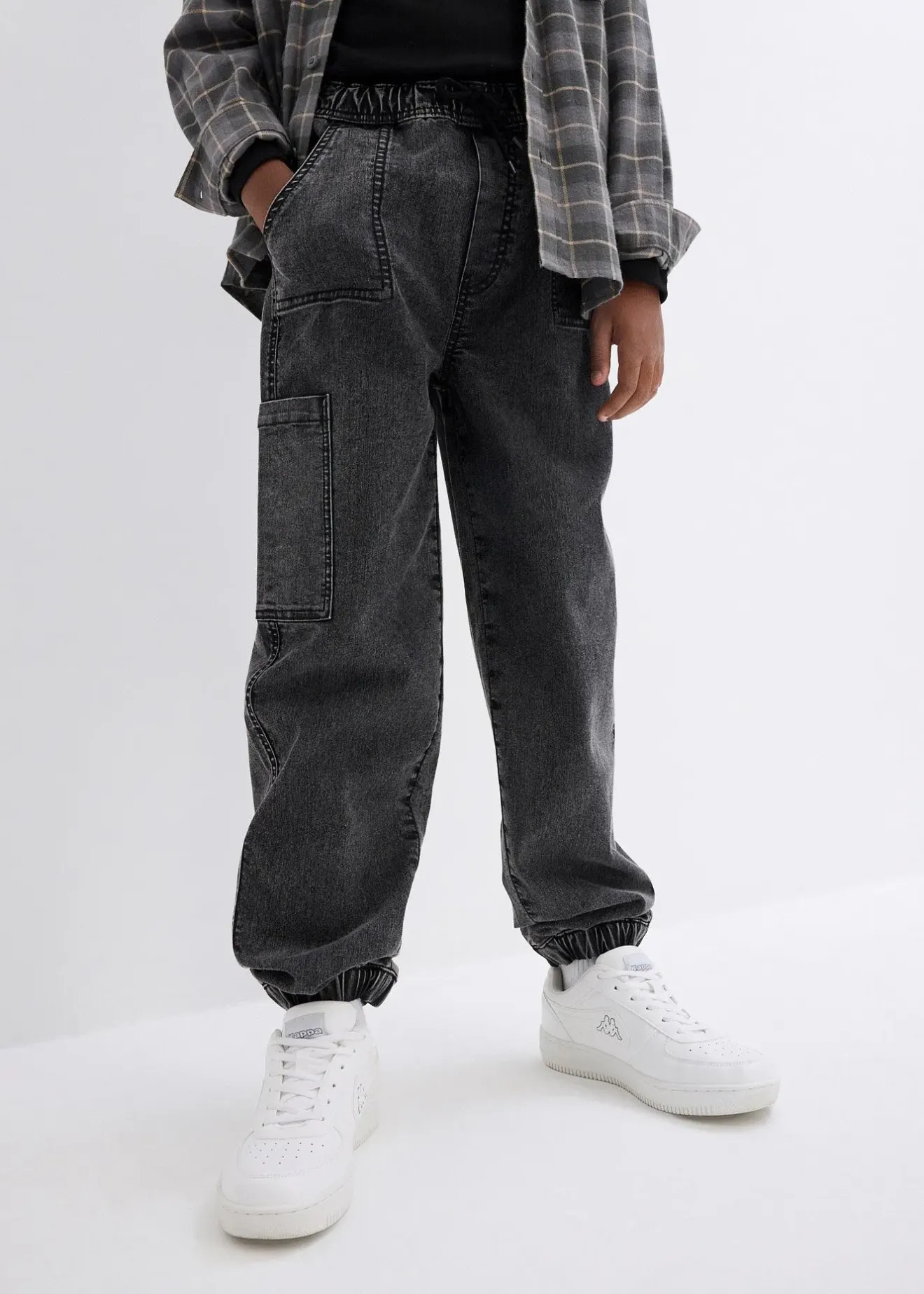 Enfant bonprix Vêtements Enfant|Garçons 9-16 Ans·Vestes Outdoor|Jean jogger cargo extensible, Loose