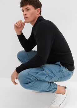 bonprix Jean jogger droit avec poches cargo, regular|Homme Sweats|Jeans