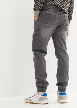 Homme bonprix Sweats|Jeans|Jean jogger droit avec poches cargo, regular