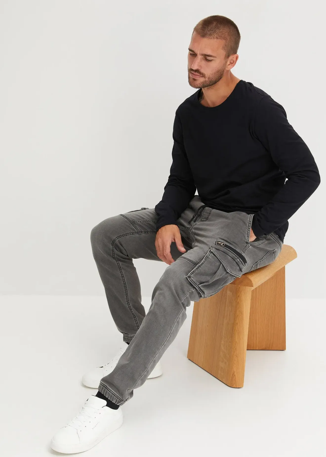 bonprix Jean jogger regular à taille extensible, droit|Homme Sweats|Jeans