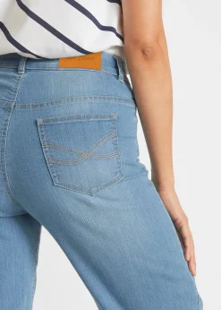 Femme bonprix Jeans|Jean large 7/8 extensible