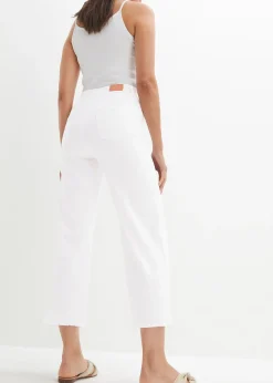 Femme bonprix Jeans|Jean large 7/8 extensible