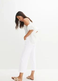 Femme bonprix Jeans|Jean large 7/8 extensible