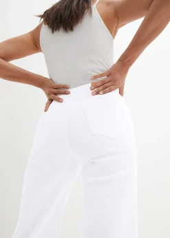 Femme bonprix Jeans|Jean large 7/8 extensible