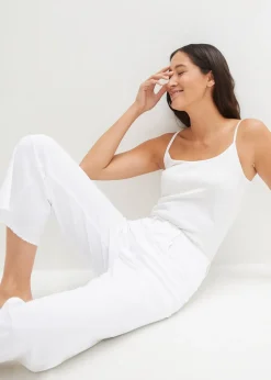 Femme bonprix Jeans|Jean large 7/8 extensible