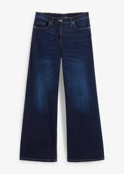 bonprix Jean large à taille mi-haute élastiquée|Femme Jeans