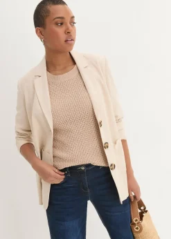 bonprix Jean large à taille mi-haute élastiquée|Femme Jeans