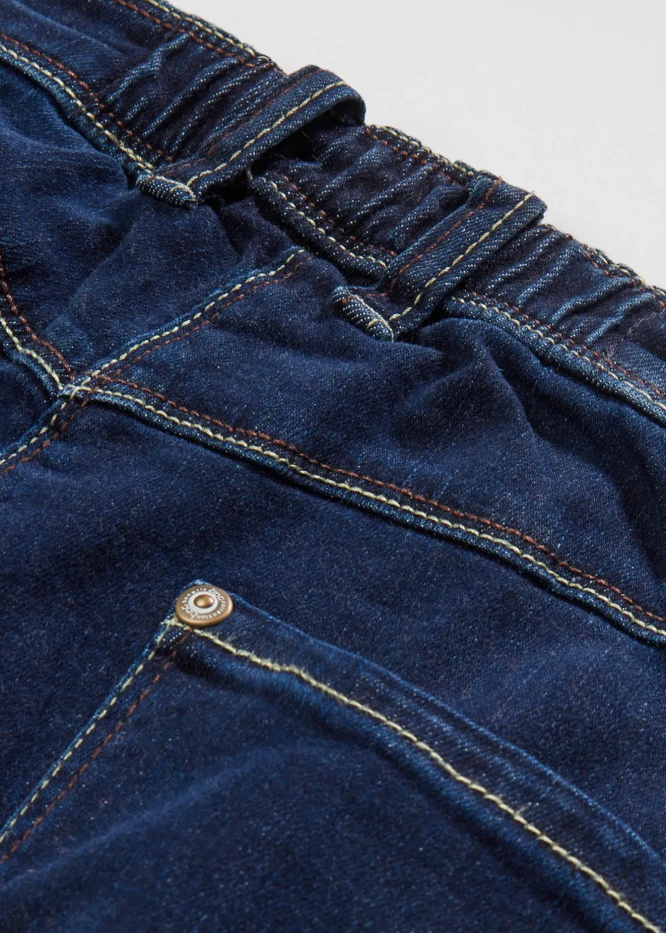 bonprix Jean large à taille mi-haute élastiquée|Femme Jeans