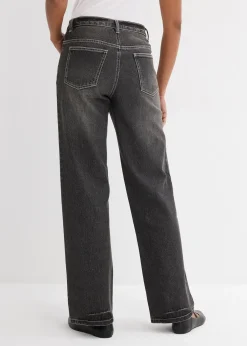 Femme bonprix Jeans|Jean large et droit