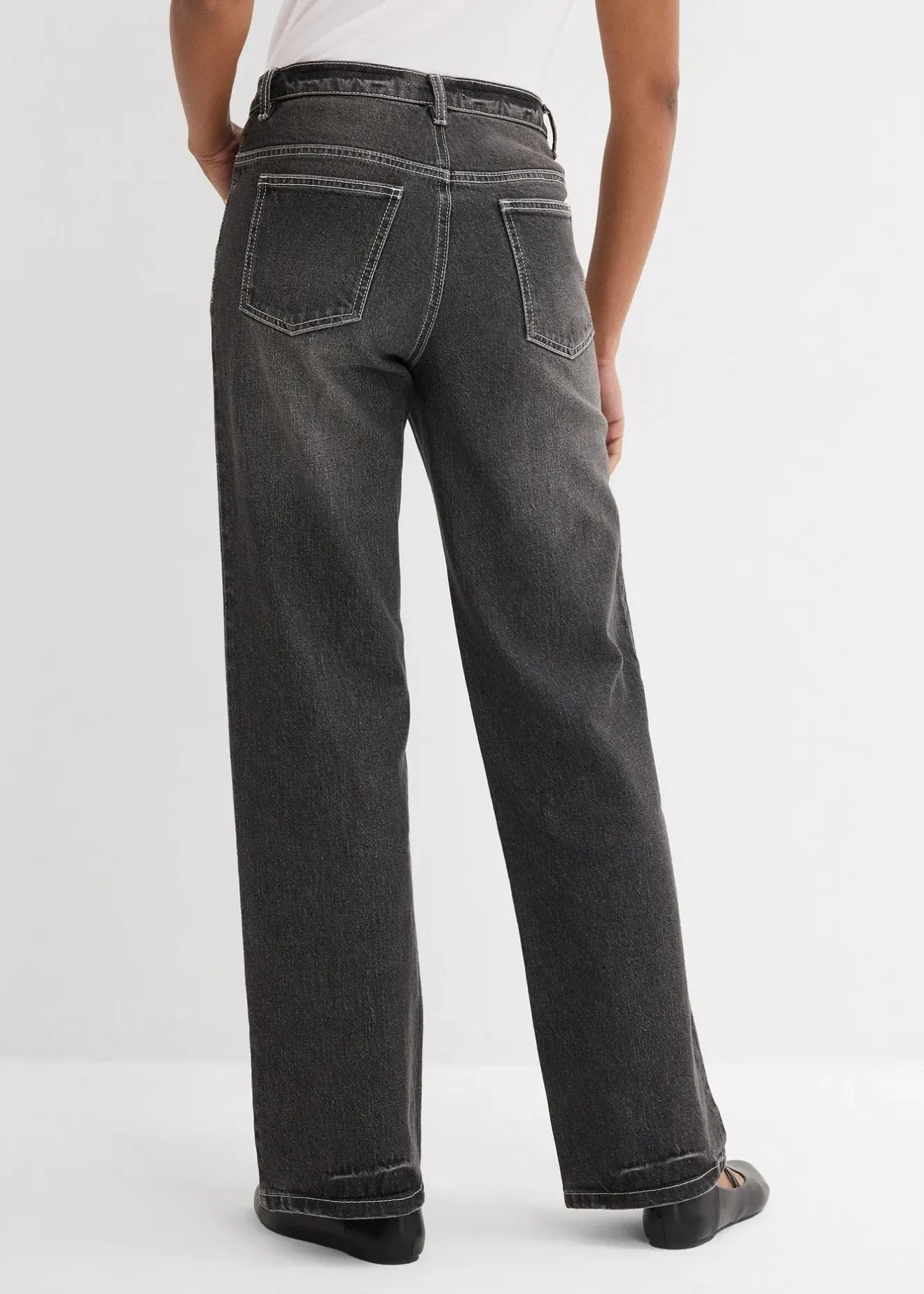 Femme bonprix Jeans|Jean large et droit