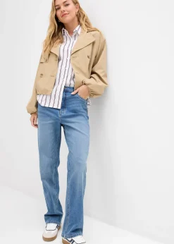 Femme bonprix Jeans|Tailles Petite|Jean large et droit, taille haute