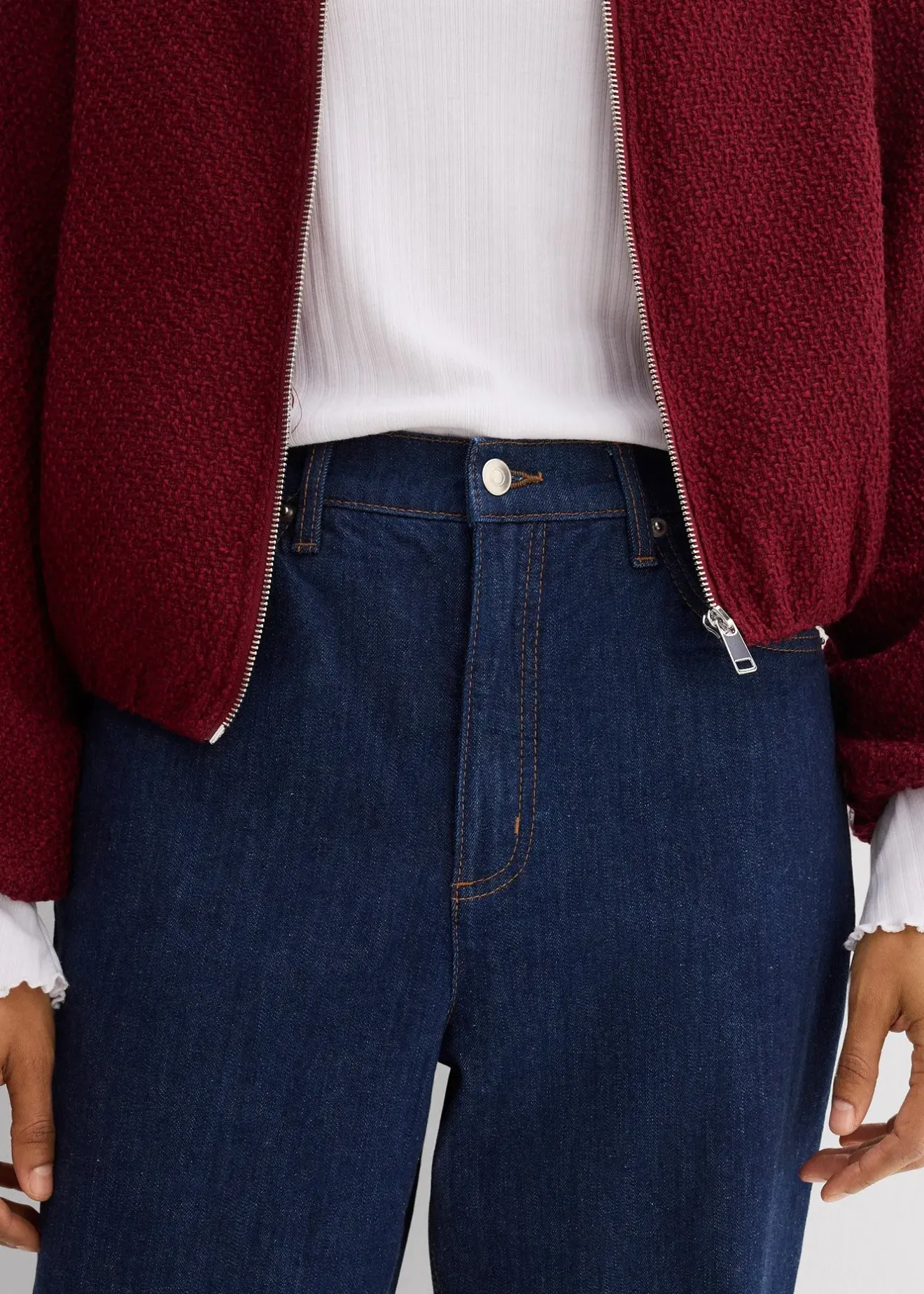 bonprix Jean large et droit, taille haute|Femme Jeans