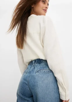 Femme bonprix Jeans|Jean large taille haute