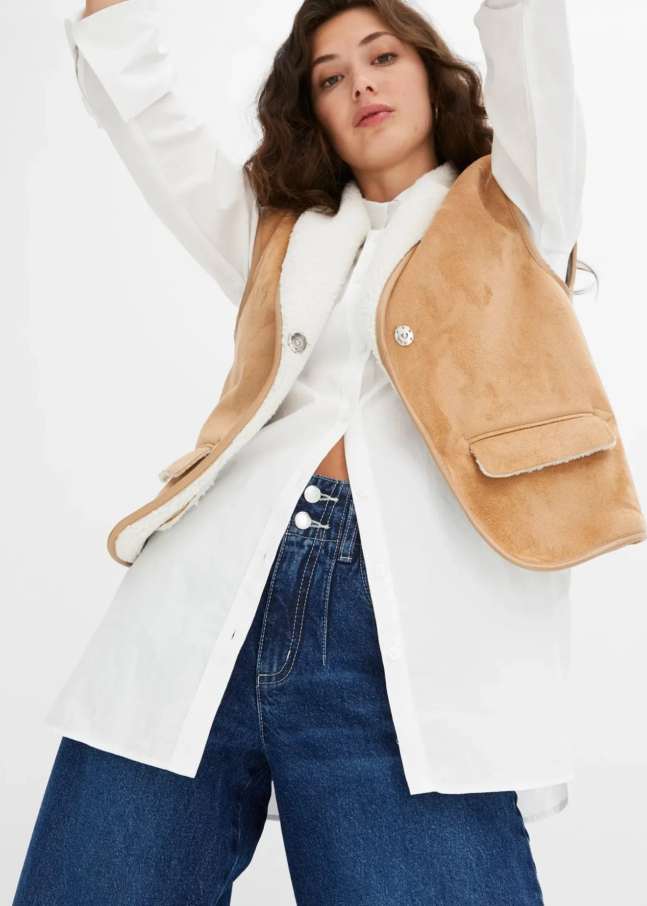 bonprix Jean large taille haute|Femme Jeans