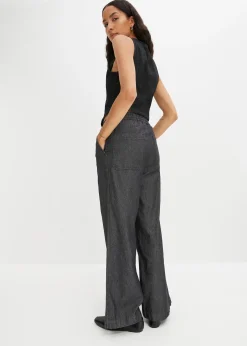 Femme bonprix Jeans|Jean large taille haute