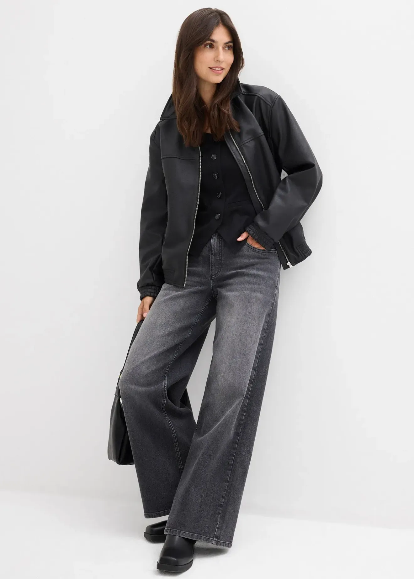 bonprix Jean large taille haute|Femme Jeans