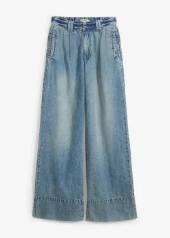 Femme bonprix Jeans|Jean large taille haute