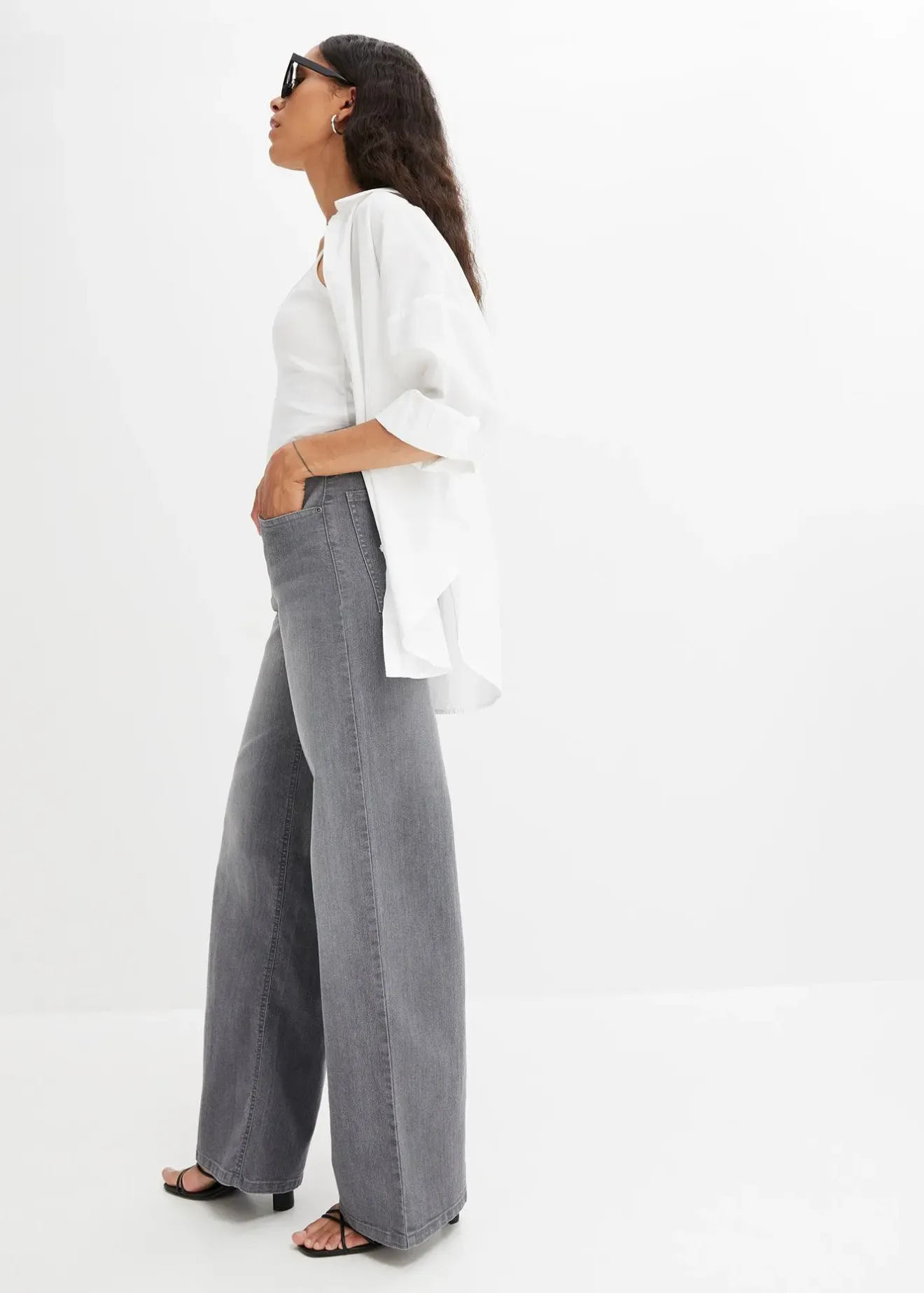 bonprix Jean large taille haute|Femme Jeans