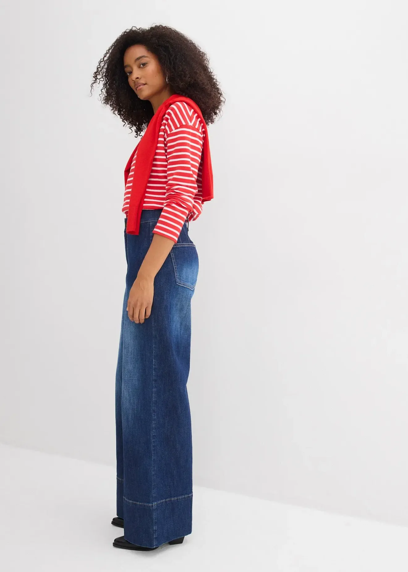 bonprix Jean large taille haute|Femme Jeans