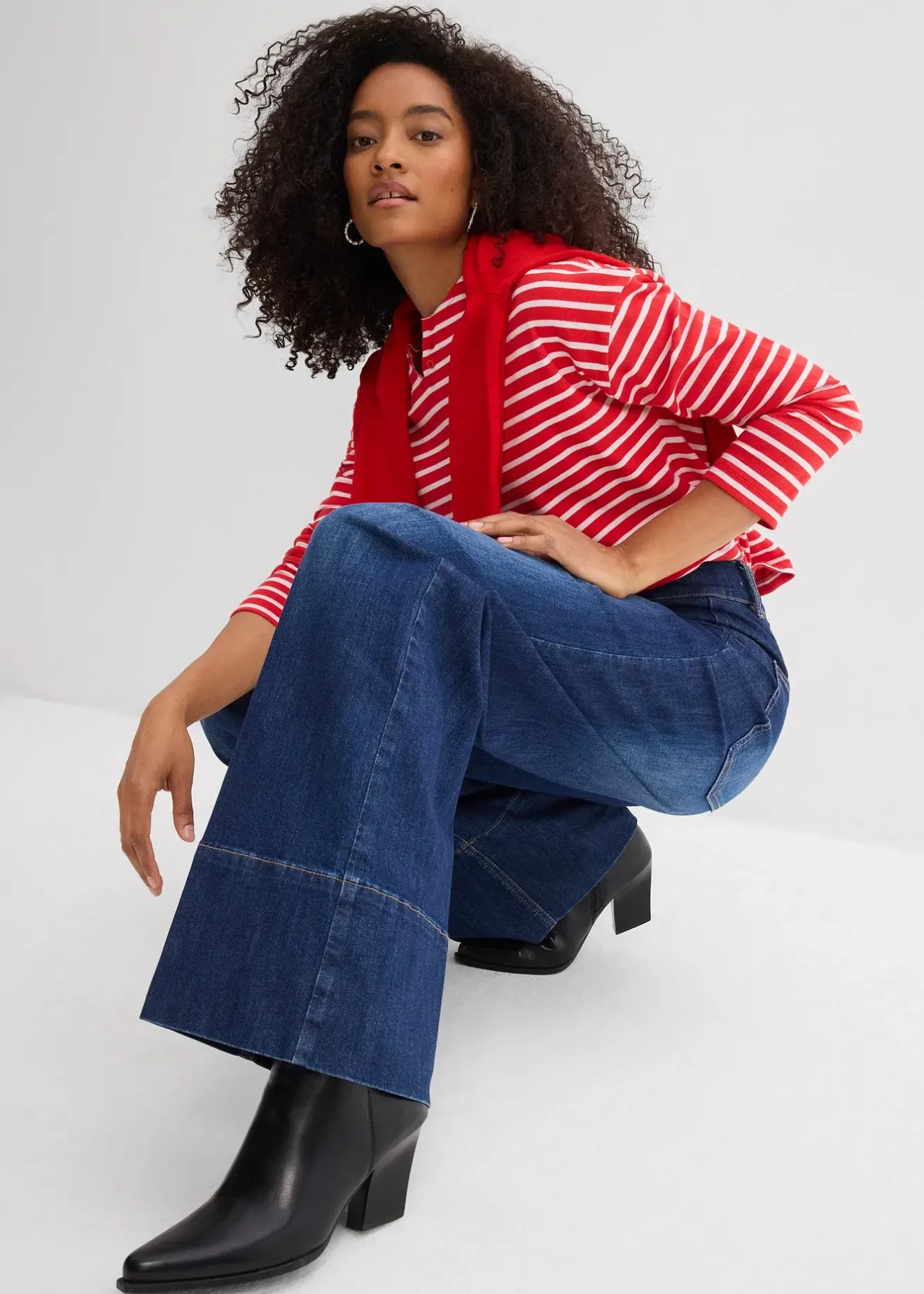 bonprix Jean large taille haute|Femme Jeans