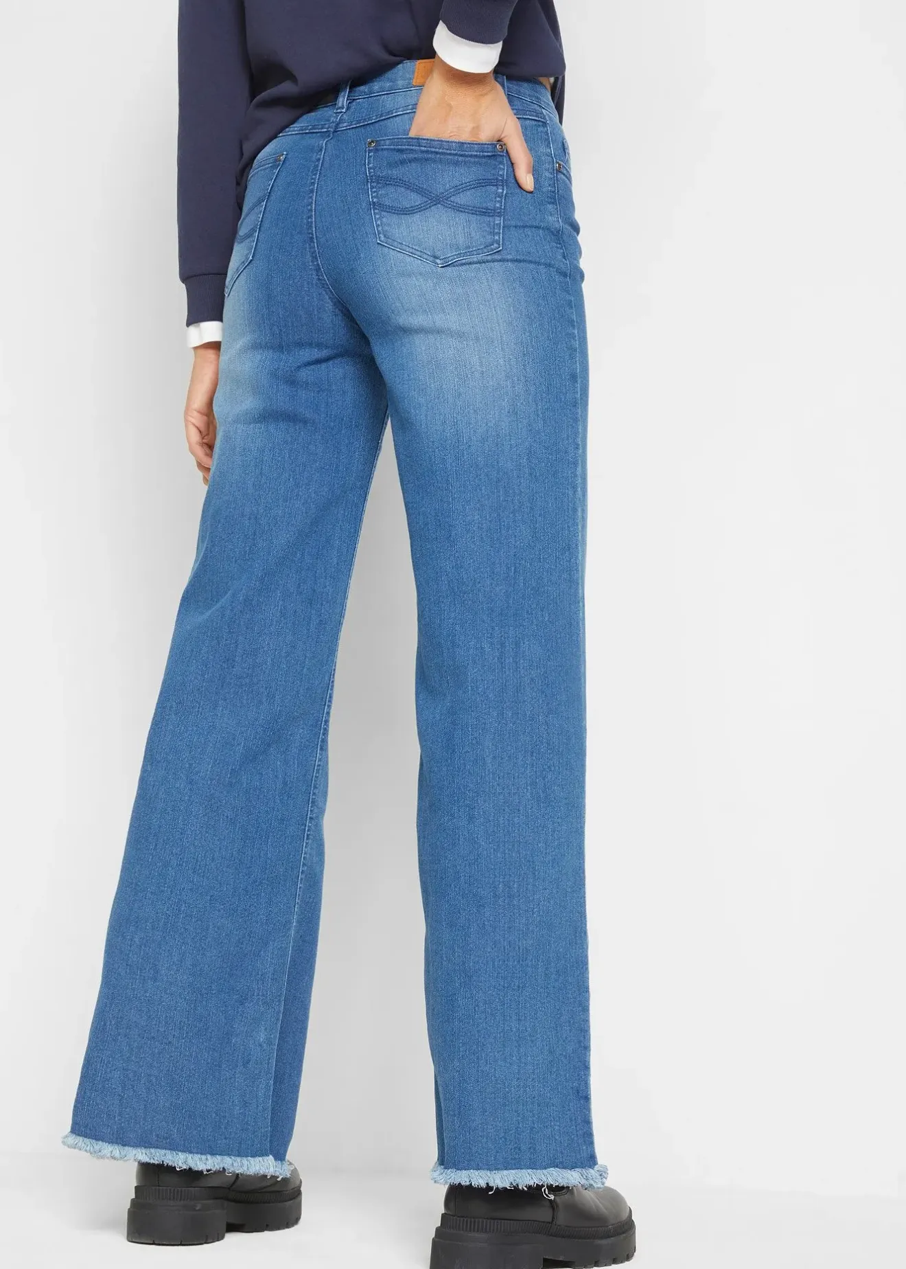bonprix Jean large taille haute|Femme Jeans