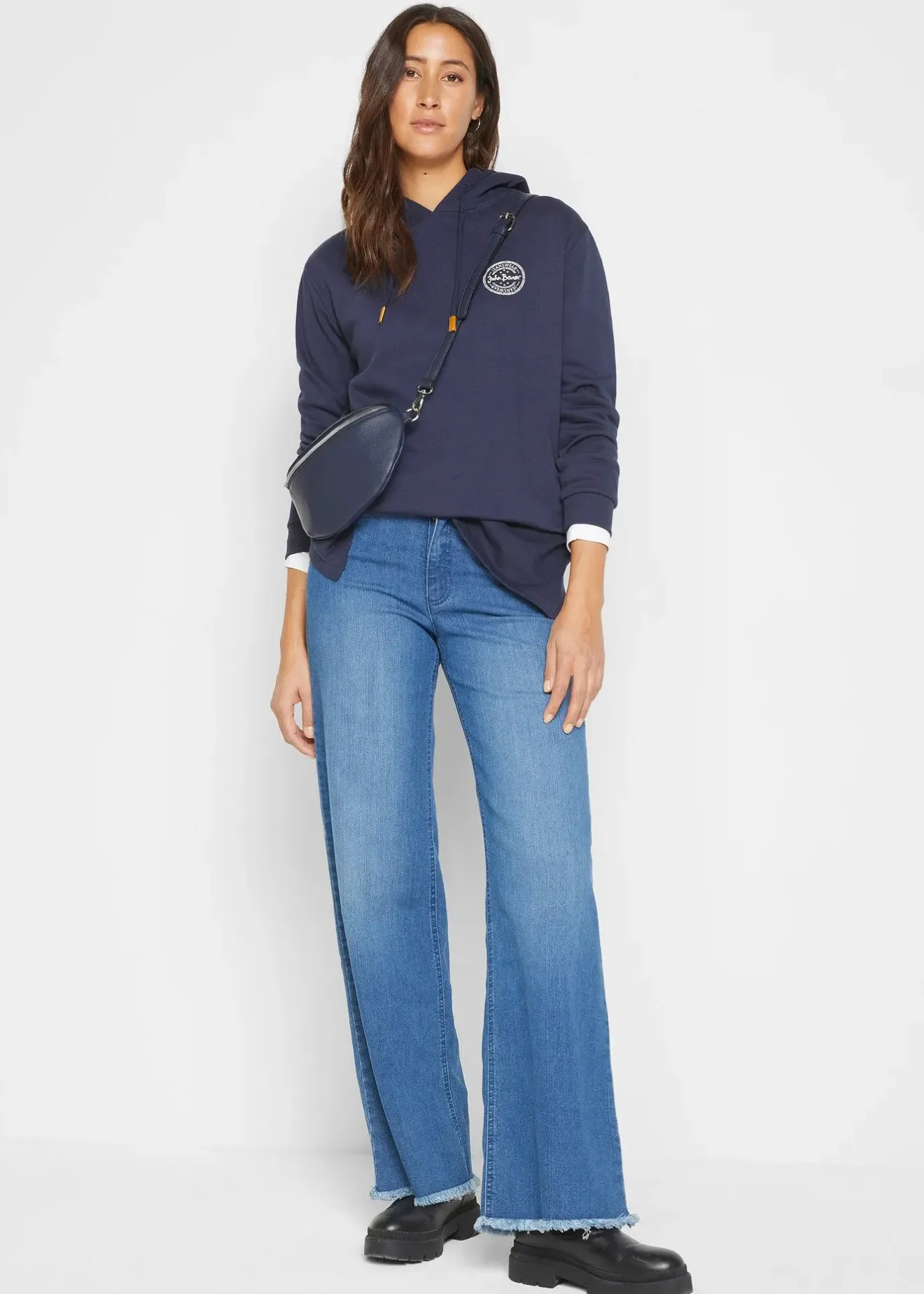 bonprix Jean large taille haute|Femme Jeans