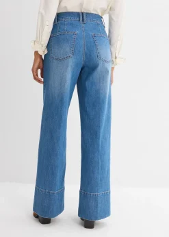 bonprix Jean large taille haute|Femme Tailles Petite