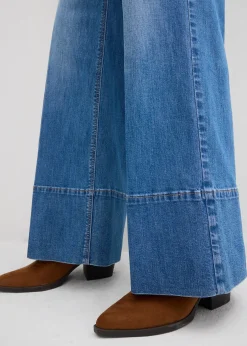 bonprix Jean large taille haute|Femme Tailles Petite